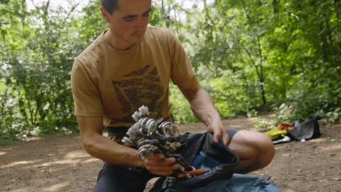 Rock climbing Stock Footage 139031321