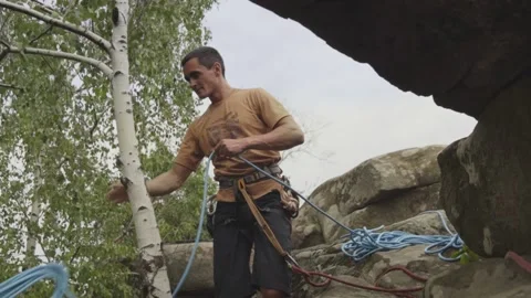 Rock climbing Stock Footage 139031528