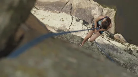 Rock climbing Stock Footage 139031546
