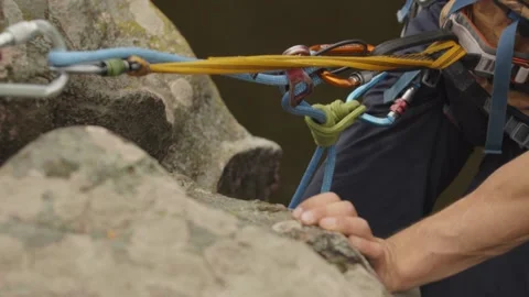 Rock climbing Stock Footage 139031580