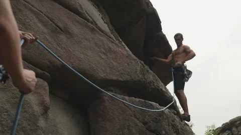 Rock climbing Stock Footage 139031613