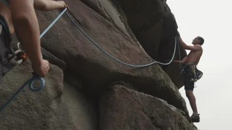 Rock climbing Stock Footage 139031631