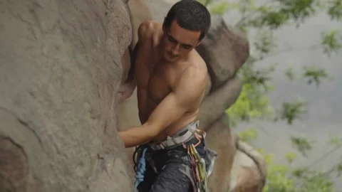 Rock climbing Stock Footage 139031676