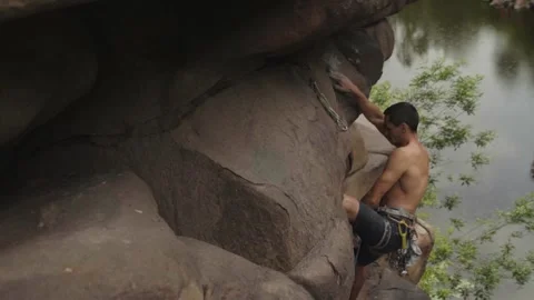 Rock climbing Stock Footage 139031723