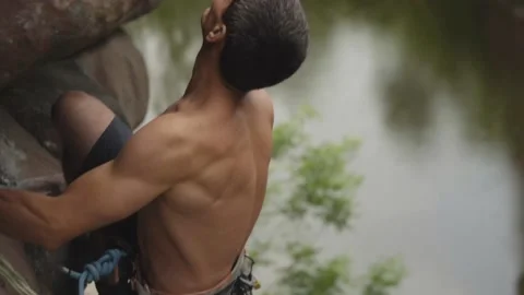 Rock climbing Stock Footage 139031730