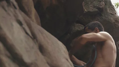 Rock climbing Stock Footage 139031754