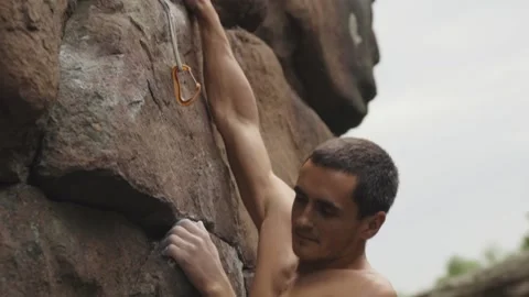 Rock climbing Stock Footage 139031760