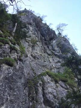 A rock for climbing on it Stock Photos