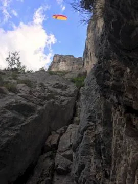 A rock for climbing on it Foto stock