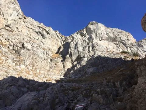 A rock for climbing on it Foto stock