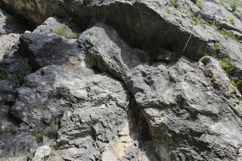 A rock for climbing on it Stock Photos