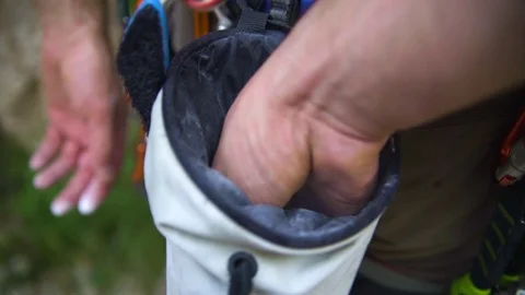 Rock Climbing In Nature Stock Footage 114766085
