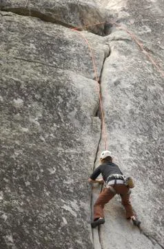 Rock climbing Foto stock