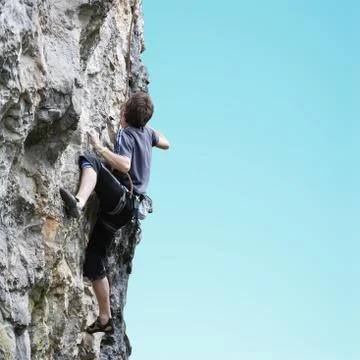 Rock climbing Stock Photos