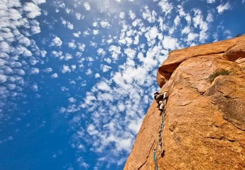 Rock climbing Stock Photos