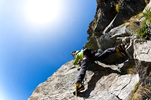 Rock climbing Stock Photos