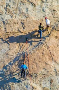Rock Climbing Stock Photos