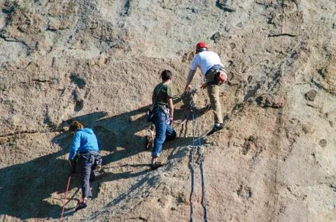 Rock Climbing Stock Photos