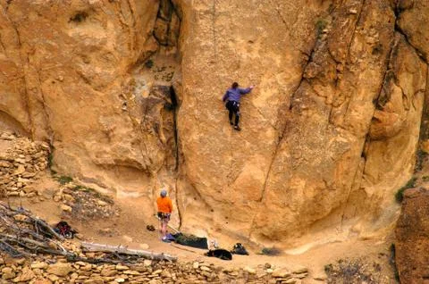 Rock Climbing Stock Photos
