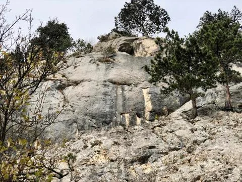 A rock for climbing up Foto stock