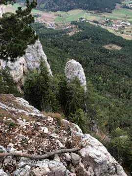 A rock for climbing up Stock Photos