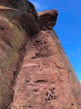 A rock for climbing up Foto stock