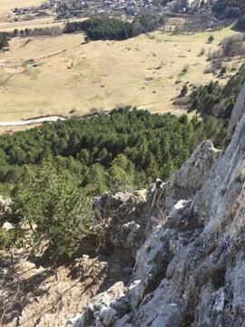 A rock for climbing up Stock Photos