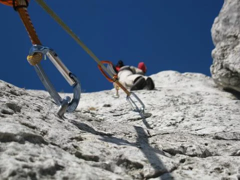 Rock climbing Stock Photos