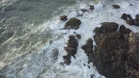 Rock in the coast Stock Footage 152508799