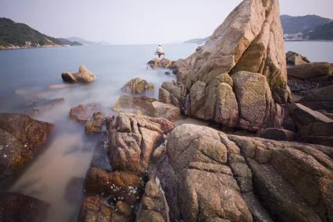 Rock coast Stock Photos