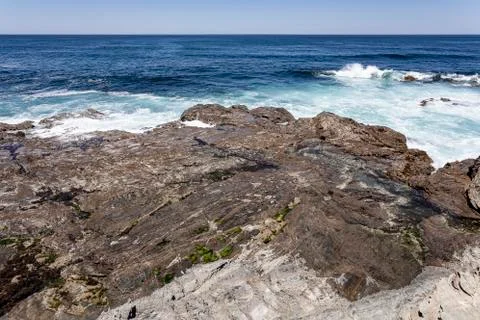 Rock on the coast. Stock Photos