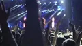 Rock concert audience raising hands and applauding to cool band, slow motion HD Footage