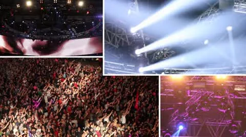 At rock concert - composition Stock Footage 8847438
