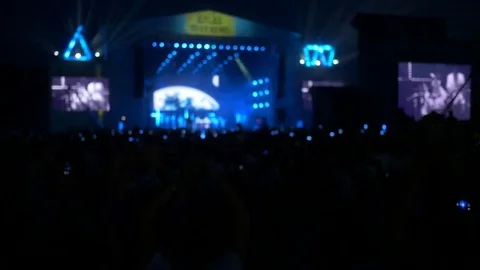 Rock Concert Crowd Stock Footage 77166987
