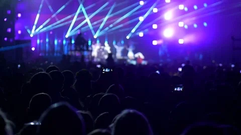 Rock Concert Crowd Stock Footage 77167045