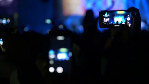 Rock Concert Crowd Stock Footage 77167092