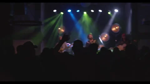 Rock concert crowd Vídeo Stock 243519034