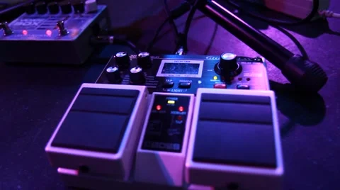 Rock concert: foot controller  Stock-Footage 45780246