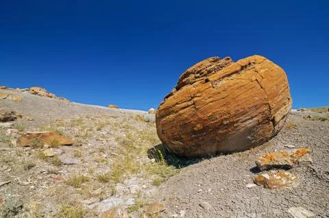 Rock of Coulee 스톡 사진