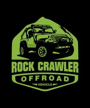 Rock crawler offroad Stock Illustration
