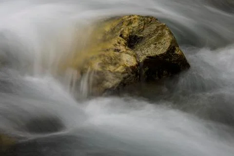 Rock in Creek Stock Photos