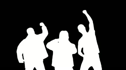 Rock Crowd Silhouettes 1 스톡 동영상 22226020