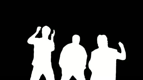 Rock Crowd Silhouettes 2 스톡 동영상 22225963