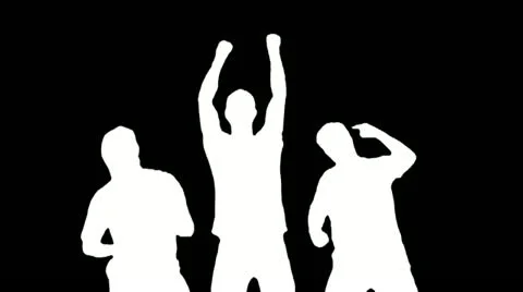 Rock Crowd Silhouettes 3 스톡 동영상 22225996