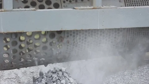 Rock crusher - stone grader Stock Footage 74118927