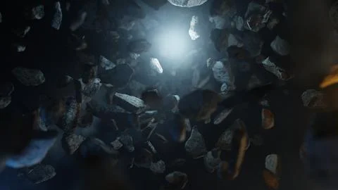 Rock In The Dark Stock Photos