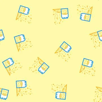 Rock disco party vector seamless pattern Stock Illustration