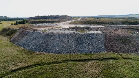 Rock Dumps From Quarries 스톡 동영상 119894128