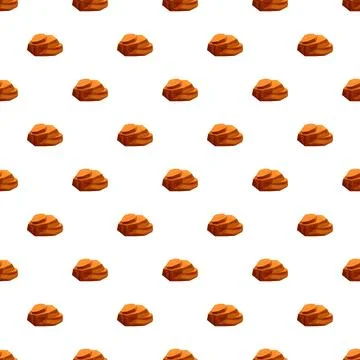 Rock elements creating seamless pattern texture background Stock-Illustration