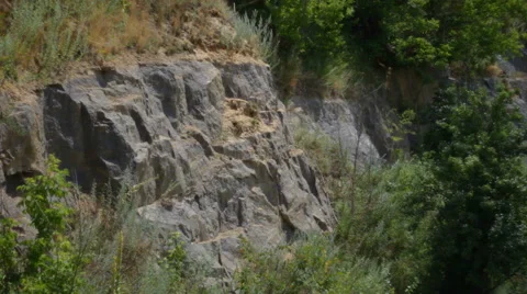Rock face background Video stock 53396746